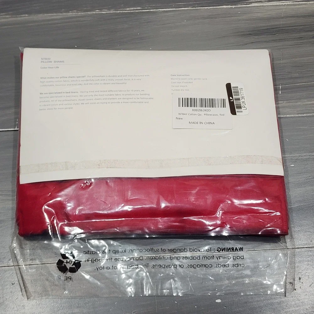 NTBAY Red Queen Pillow Shams Set of‎ 2 Cotton